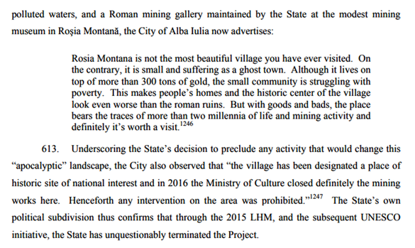 OFICIAL Roșia Montană și precedentul piramidelor egiptene. Demersul României de includere a zonei în patrimoniul UNESCO, argument cu care i se cer despăgubiri de 2% din PIB. Un 