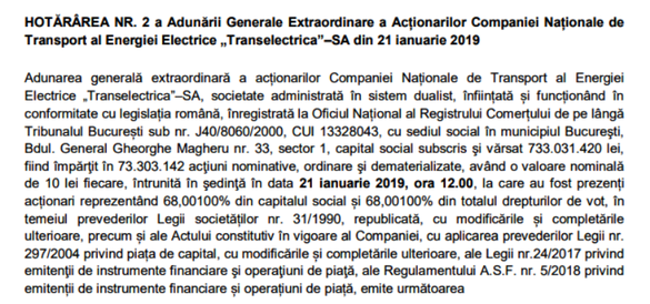 ULTIMA ORĂ Statul refuză să majoreze capitalul filialei SMART SA a Transelectrica și să-i garanteze un împrumut de la bancă. Urmează insolvența?