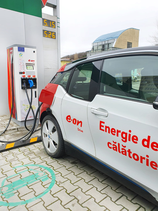 E.ON Energie România a montat încă o stație încărcare rapidă a mașinilor electrice