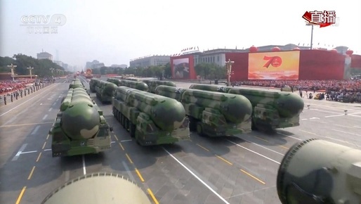 Pentagonul este îngrijorat de ambițiile nucleare ale Chinei și se așteaptă ca aceasta să își dubleze numărul de focoase