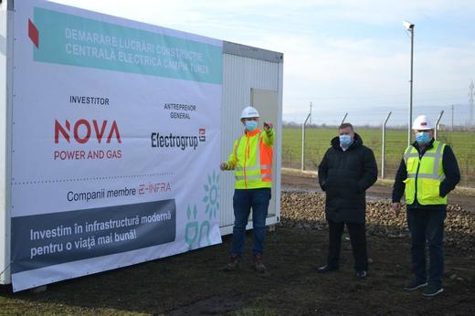 Nova Power&Gas ridică o centrală pe gaze la Câmpia Turzii și mai are în plan încă una, de aproape 10 ori mai mare
