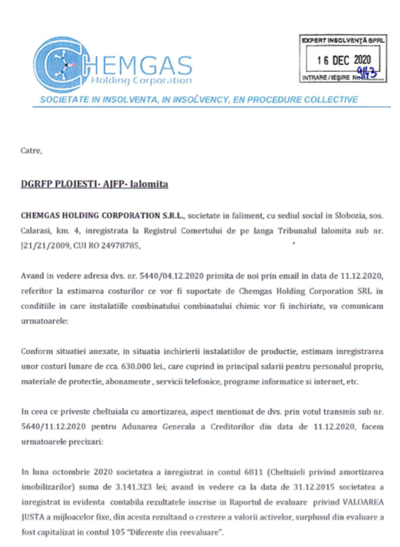 Tranzacție - Compania Popasul Trebeș, deținută de Eusebiu Guțu, acționar al Pambac Bacău, a cumpărat Chemgas Holding Corporation, din portofoliul Interagro