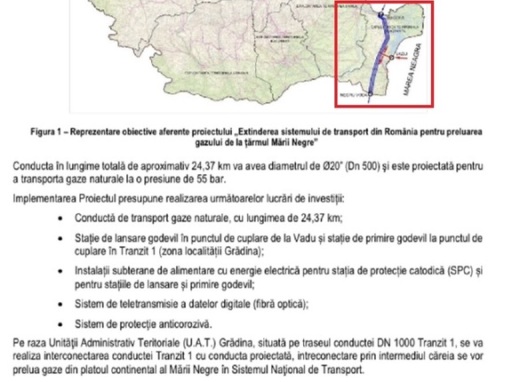 EXCLUSIV DOCUMENT Lucrările pentru preluarea primelor gaze din Marea Neagră 