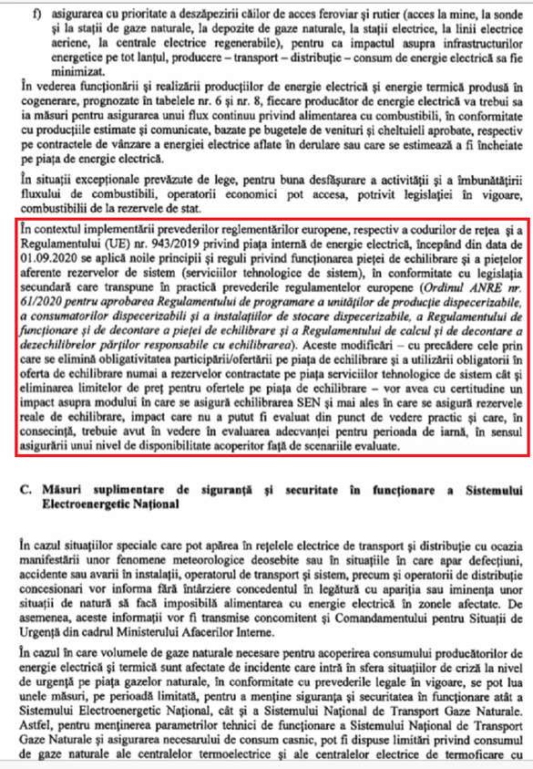 ULTIMA ORĂ DOCUMENT Datele esențiale despre securitatea energetică la iarnă pe care Guvernul le voia secrete. Risc de stare de alertă în sistem și de încălzire la aerotermă