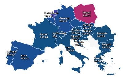 INFOGRAFIC Prețul spot al energiei electrice din România - cel mai ridicat din Europa și cu numai 3 euro sub recordul istoric