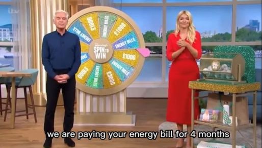VIDEO Criza energetică: Un show-concurs TV de tip ″Roata Norocului″ a ajuns să ofere drept premiu participanților achitarea facturilor la curent și gaze