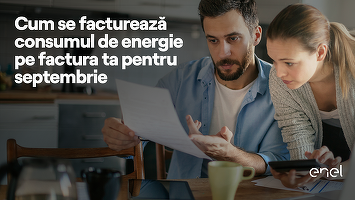 Cum se facturează consumul de energie pe factura ta pentru luna septembrie
