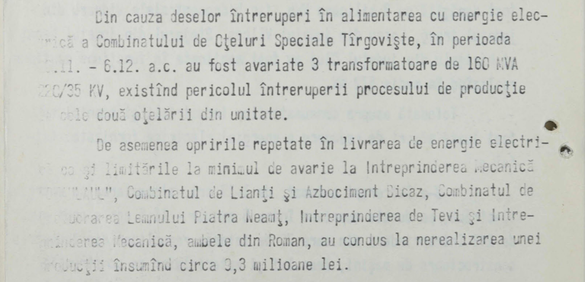 DOCUMENTE DECLASIFICATE Securitatea: Terminalele video de la Guvern au fost manipulate în decembrie 1989 pentru a se ascunde gravitatea stării sistemului energetic