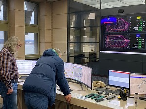 GALERIE FOTO Ministrul Energiei s-a dus la Hidrocentrala Porțile de Fier 1, în inspecție surpriză, cerând o evaluare a condițiilor de muncă 