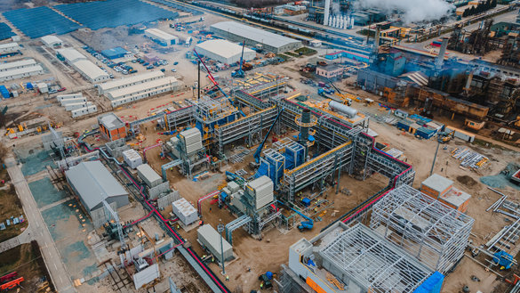 FOTO Noua centrală în cogenerare de la Petromidia, finalizată în proporție de peste 80%