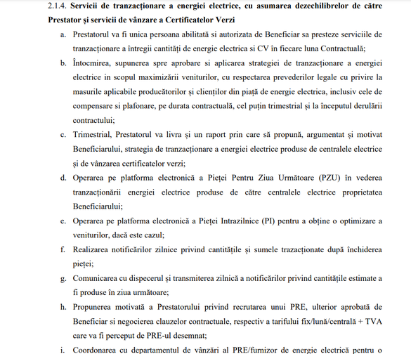 DOCUMENT Statul a cumpărat de la privați 2 parcuri eoliene și 1 fotovoltaic. Acum caută tot privați să-l ajute să vândă energia produsă