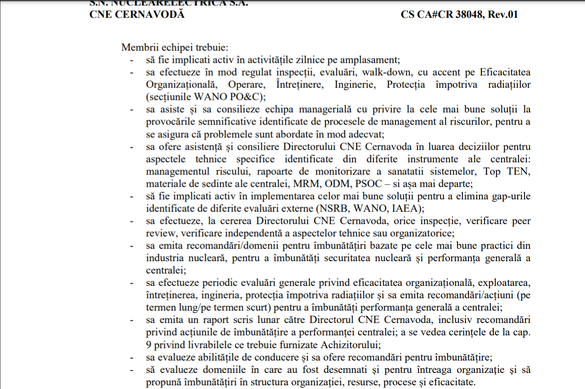 DOCUMENT Cernavodă își ″dublează″ top-managementul cu consultanți externi în perspectiva retehnologizării reactorului 1. 80% din șefi au mai puțin de 2 ani în funcții