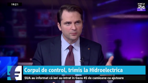 Burduja: Corpul de Control al Ministerului Energiei nu a identificat nicio problemă de legalitate în procedura de selecție a membrilor Directoratului Hidroelectrica