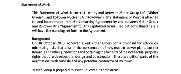EXCLUSIV DOCUMENT Veteran SUA ce a lucrat și la ″strămoașele″ militare ale SMR-urilor NuScale, contractat de RoPower pentru negocierea construirii centralei Doicești. Idee de ″enclavă nucleară″ în România. Ambele părți o repudiază