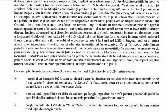 Premier Energy vine astăzi la bursă, în cea mai importantă mișcare după Hidroelectrica. Listă de riscuri indicate. “Corupția afectează sistemele judiciare și unele dintre organele de reglementare și administrative