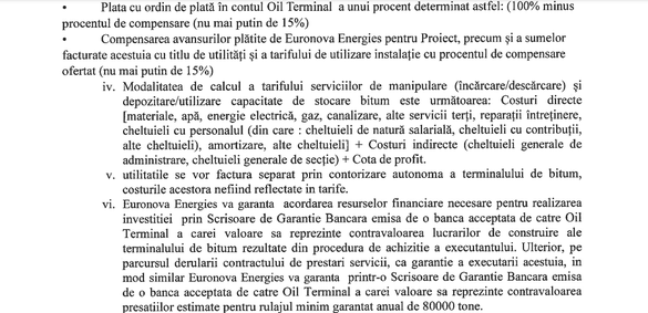 DECIZIE-DOCUMENT Ministerul Energiei a aprobat proiectul noii facilități de bitum din Portul Constanța a Oil Terminal. Cine va suporta costurile și cum vor fi recuperate