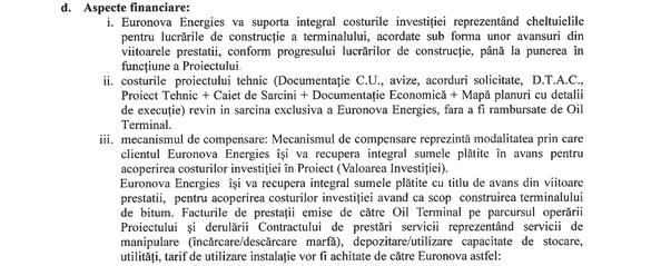 DECIZIE-DOCUMENT Ministerul Energiei a aprobat proiectul noii facilități de bitum din Portul Constanța a Oil Terminal. Cine va suporta costurile și cum vor fi recuperate