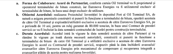 DECIZIE-DOCUMENT Ministerul Energiei a aprobat proiectul noii facilități de bitum din Portul Constanța a Oil Terminal. Cine va suporta costurile și cum vor fi recuperate