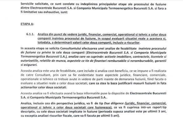 DOCUMENT Când poate fi gata fuziunea ELCEN-Termoenergetica, prezentată drept soluție la criza căldurii și apei calde din București. Autoritățile – posibil prea optimiste