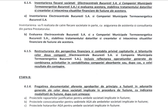 DOCUMENT Când poate fi gata fuziunea ELCEN-Termoenergetica, prezentată drept soluție la criza căldurii și apei calde din București. Autoritățile – posibil prea optimiste