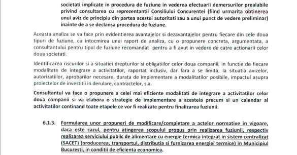 DOCUMENT Când poate fi gata fuziunea ELCEN-Termoenergetica, prezentată drept soluție la criza căldurii și apei calde din București. Autoritățile – posibil prea optimiste