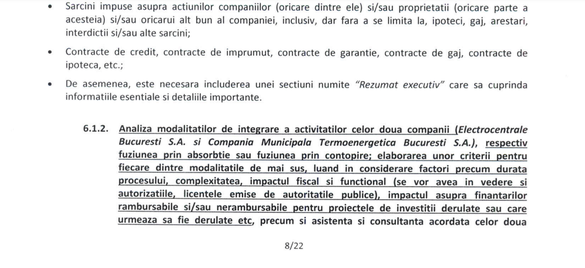 DOCUMENT Când poate fi gata fuziunea ELCEN-Termoenergetica, prezentată drept soluție la criza căldurii și apei calde din București. Autoritățile – posibil prea optimiste