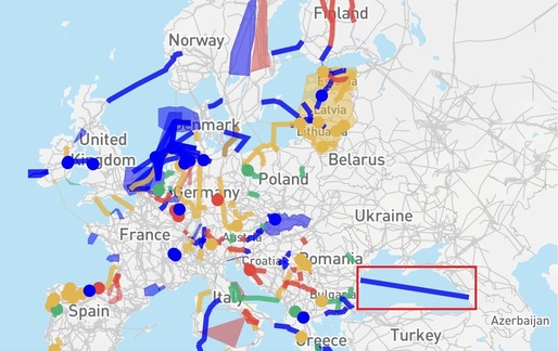 Acordul privind cablul energetic submarin de peste 1.000 de kilometri din Marea Neagră va fi modificat mâine la București