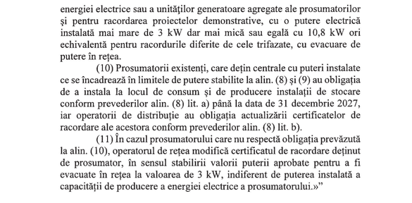 SURPRIZĂ DOCUMENT Nici actualii, nici viitorii prosumatori nu vor mai fi obligați să-și monteze sisteme de stocare a energiei. A fost promisă o lege nouă 