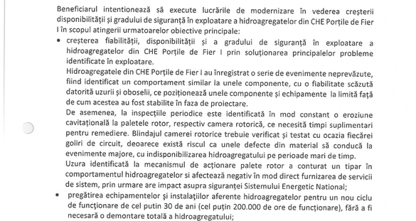 DOCUMENT Hidroelectrica vrea să modernizeze cea mai mare hidrocentrală din România, pentru a-i prelungi viața cu 30 de ani. Probleme serioase, cauze neidentificate