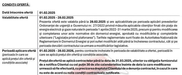 DOCUMENT Hidroelectrica trimite notificare către clienții casnici. Ce va fi cu prețul la electricitate