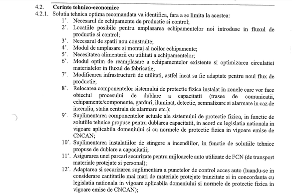 DOCUMENT Nuclearelectrica face primul pas spre dublarea capacității de producție a fabricii sale de combustibil nuclear de la Pitești, pentru noile reactoare 3 și 4 de la centrala Cernavodă