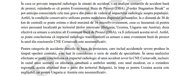 DOCUMENT Centrala nucleară Cernavodă: Care e probabilitatea ca un avion din războiul Rusia-Ucraina sau de la baza Kogălniceanu să se prăbușească pe amplasament