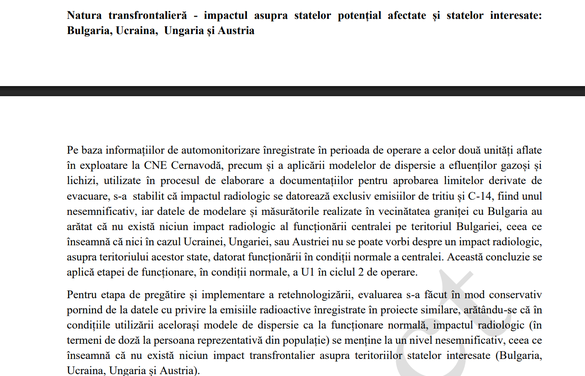 DOCUMENT Centrala nucleară Cernavodă: Care e probabilitatea ca un avion din războiul Rusia-Ucraina sau de la baza Kogălniceanu să se prăbușească pe amplasament