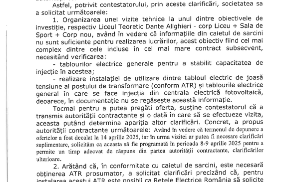 DOCUMENTE A treia licitație eșuată a Primăriei Sectorului 3 pentru prosumatori ″școlari″ de peste 4,5 MW. O firmă a municipalității de sector, din nou printre ofertanți
