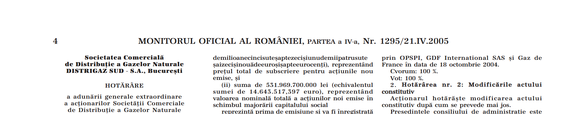 DOCUMENT 20 de ani de la privatizarea Distrigaz. Francezii spun că au investit peste 2 miliarde euro