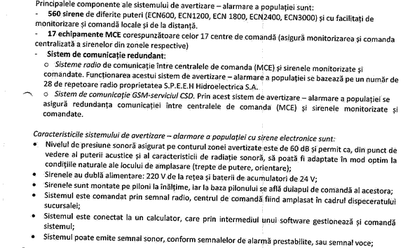 DOCUMENT Hidroelectrica își modernizează sistemul de alarmare a populației la inundații: Vechi, neintegrat RO-ALERT, merge pe alocuri doar la 50% din capacitate