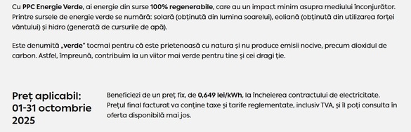 PPC anunță - prelungește din nou oferta promo la energie FOTO