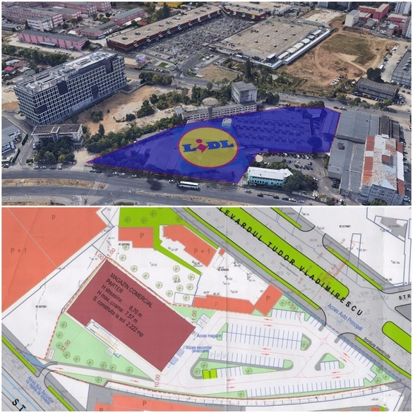 Amplasamentul viitorului magazin Lidl