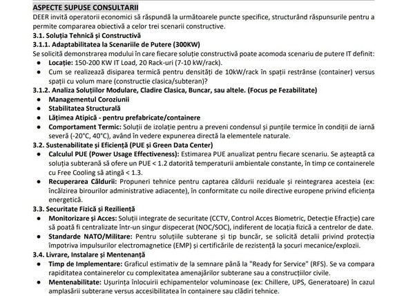 DOCUMENT Cel mai mare distribuitor de energie din România se gândește să-și facă centre de date subterane, eventual în mine de sare