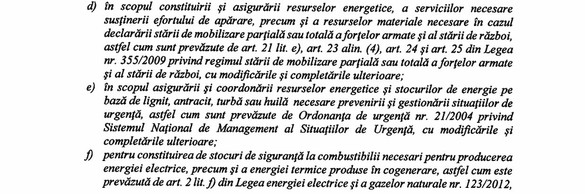 DOCUMENT ″Re-legalizare″ în România pentru război și alte situații de criză, cu avizul CSAT, a construirii de noi termocentrale de producție de energie pe cărbune