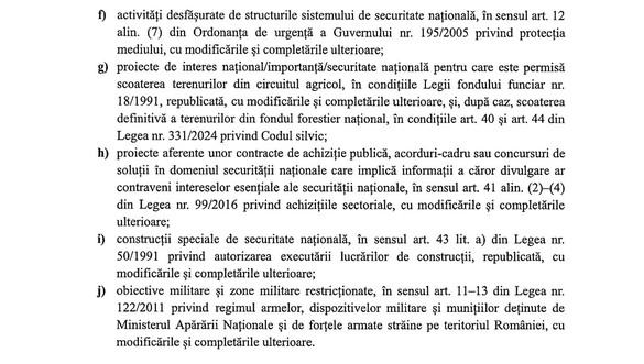 DOCUMENT Proiecte hidro ″de securitate națională″ și militarizate. Achiziții secretizate, acces restricționat, autorizații de la instituțiile de forță