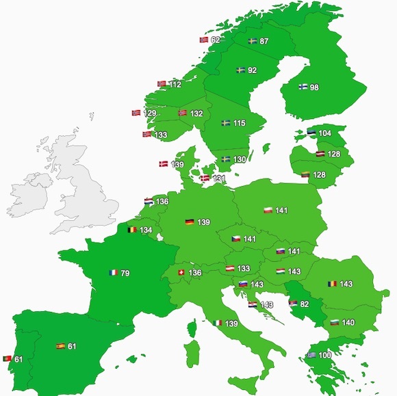 Prețul mediu al energiei furnizate luni pe piețele spot din UE