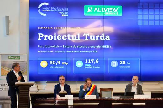 RESEE a semnat contractele EPC pentru construcția parcului fotovoltaic cu stocare de la Turda cu ALLVIEW ENERGY
