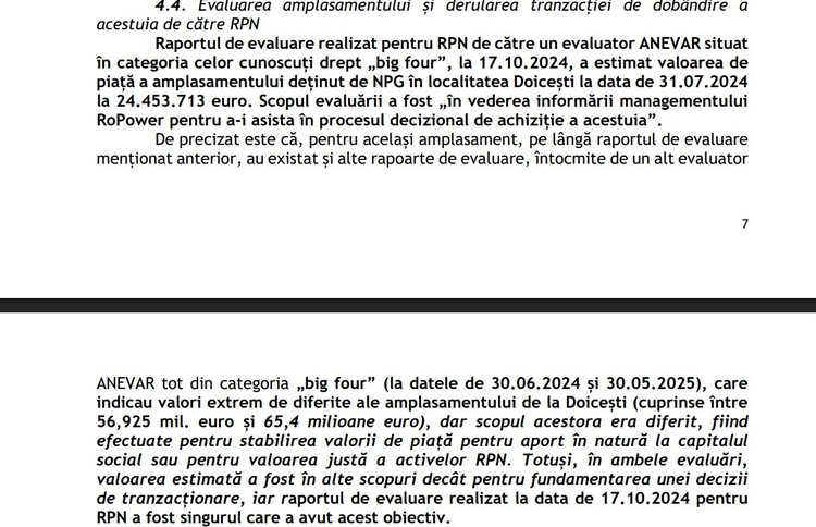 DOCUMENT SMR-uri nucleare SUA la Doicești: Corpul de control al lui Bolojan recomandă ″analiza oportunității atragerii răspunderii″ șefilor SNN și a altor persoane