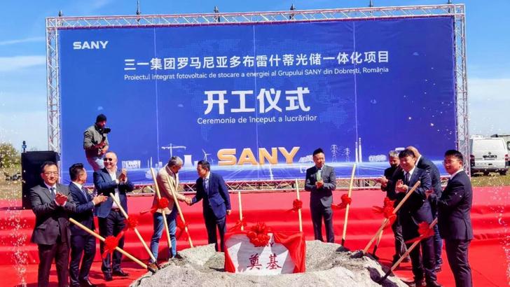FOTO Investiție gigant în România. Conglomeratul chinez SANY, care a promis un miliard de euro pentru cel mai mare proiect energetic hibrid din Europa, și-a ales constructorul pentru lucrări în Dobrești CONFIRMARE