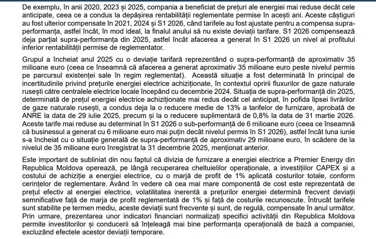 DOCUMENT Profitul Premier Energy cade puternic la S1. Explicația companiei