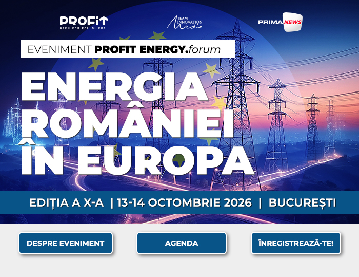 START MÂINE la Profit Energy.Forum. Autoritățile și cei mai mari jucători în domeniu vin la un eveniment desfășurat pe 2 zile