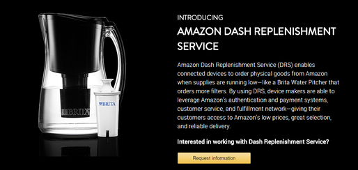Amazon a lansat un serviciu prin care electrocasnicele își comandă singure consumabilele