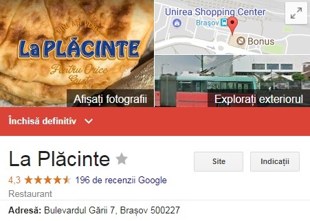 „La Plăcinte” începe să taie din restaurante: a închis 1 local în București și a renunțat la Brașov. Firma care operează lanțul este pe pierderi de la intrarea în România