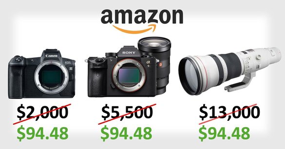 FOTO Amazon a vândut, dintr-o greșeală, produse cu sute și chiar mii de dolari mai ieftin